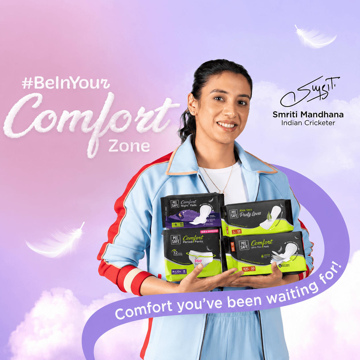 PeeSafe x Smriti Mandhana